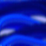 Blue abstract background with wavy patterns and light streaks